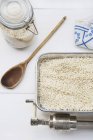 Risotto getrockneter ungekochter Reis — Stockfoto