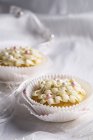 Cupcakes with sugar balls for wedding — Stock Photo
