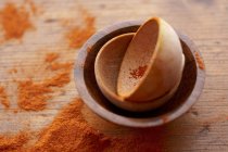 Wooden Bowls with Paprika — Stock Photo