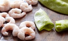 Boiled peeled Shrimps Shrimps — Stock Photo