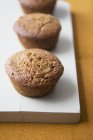 Tre muffin senza glutine — Foto stock