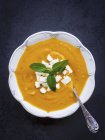 Cream squash soup — Stock Photo