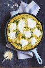 Fritatta with Asparagus and Herbs — Stock Photo