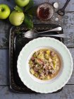 Pork and apple stew — Stock Photo