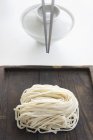Raw soba noodles — Stock Photo