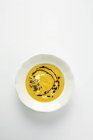Squash soup with pumpkin seed oil — Stock Photo