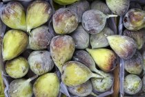 Fresh figs in crate — Stock Photo