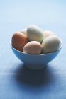 Mixed Color Fresh Eggs — Stock Photo