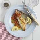 Fillets of sea bass — Stock Photo