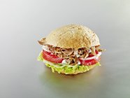 Кебаб м'ясом бутерброд — стокове фото