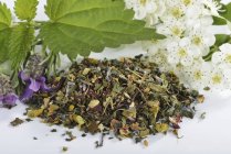 Herbal tea mixture with mistletoe — Stock Photo