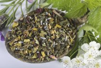 Mix for herbal tea with mistletoe — Stock Photo