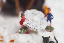 Detail from  gingerbread house — Stock Photo