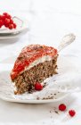 Gâteau aux épices avec glaçage aux rowanberry — Photo de stock