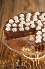 Banoffee Pie with chocolate — Stock Photo