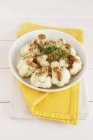Vegan cauliflower curry with cress — Stock Photo