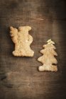 Christmas shortcrust biscuits — Stock Photo