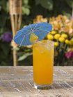 Refreshing fruit cocktail — Stock Photo