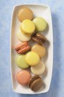 Pastel-coloured macaroons — Stock Photo