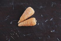 Two baby carrots — Stock Photo