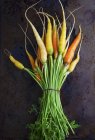 Пучок різної моркви — стокове фото
