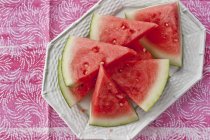 Fresg in Scheiben geschnittene Wassermelone — Stockfoto
