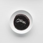 Portion of blueberry jam in bowl — Stock Photo