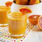 Smoothies made with orange — Stock Photo