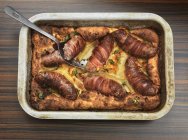 Toad in hole dish — Stock Photo