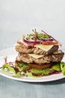 Doppio hamburger senza panino — Foto stock