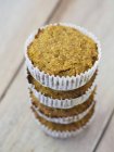 Pumpkin and millet muffins — Stock Photo