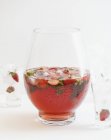 Sangria aux fraises et menthe — Photo de stock