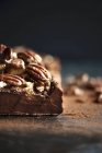 Terrina de chocolate escuro — Fotografia de Stock