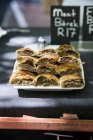 Borek filled with meat — Stock Photo