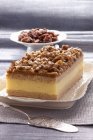 Torta crema Custard — Foto stock