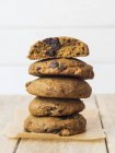 Grain vegan pumpkin cookies — Stock Photo