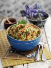 Gebratener Reis mit Gemüse — Stockfoto