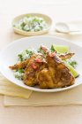Chicken wings rice — Stock Photo