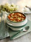 French Vegetable soup with pistou — Stock Photo