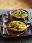 Stew with spring vegetables — Stock Photo
