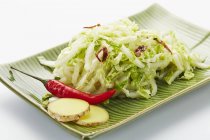 Chinese cabbage salad with ginger — Stock Photo