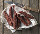 Tyrolean smoked sausages — Stock Photo