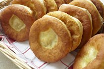 Closeup view of baked Bauernkrapfen Austrian pastries — Stock Photo