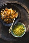 Stufato di pollo con couscous — Foto stock