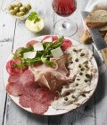 Italian appetiser platter — Stock Photo
