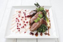 Roasted duck breast — Stock Photo