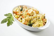 Cuocere pollo e verdura — Foto stock