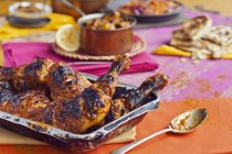 Pollo tostado tandoori - foto de stock