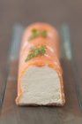 Mousse de espárragos con salmón - foto de stock