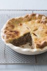 French-Canadian meat pie — Stock Photo